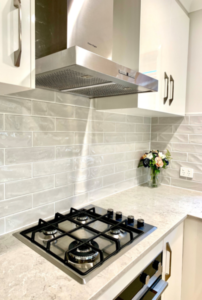Kitchen Splash Back and heating element